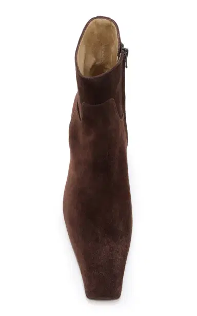 Khaite Marfa Suede Western Ankle Boots | Thumbnail 3 Khaite Marfa Suede Western Ankle Boots | Thumbnail 3
