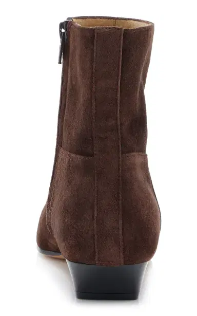 Khaite Marfa Suede Western Ankle Boots | Thumbnail 5 Khaite Marfa Suede Western Ankle Boots | Thumbnail 5