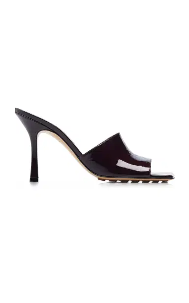 Bottega Veneta Stretch Patent Leather Slide Sandals | Thumbnail 1 Bottega Veneta Stretch Patent Leather Slide Sandals | Thumbnail 1
