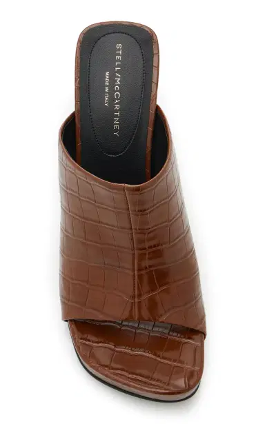 Stella McCartney Elsa Croc-Effect Vegan Leather Mules | Thumbnail 3 Stella McCartney Elsa Croc-Effect Vegan Leather Mules | Thumbnail 3