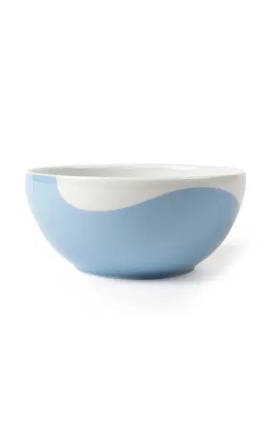Misette Set-of-Four Colorblock Porcelain Cereal Bowls - Blue | Thumbnail 2 Misette Set-of-Four Colorblock Porcelain Cereal Bowls - Blue | Thumbnail 2