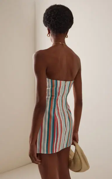 Marrakshi Life Exclusive Riviera Striped Cotton Mini Dress | Thumbnail 4 Marrakshi Life Exclusive Riviera Striped Cotton Mini Dress | Thumbnail 4