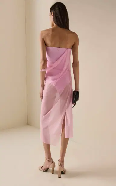 Courrèges Single-Sleeve Glass Jersey Dress | Thumbnail 5 Courrèges Single-Sleeve Glass Jersey Dress | Thumbnail 5