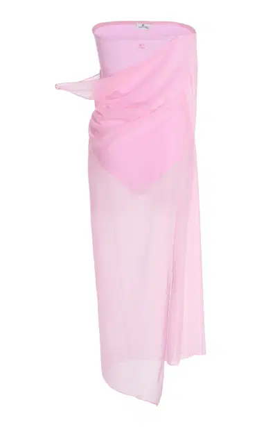 Courrèges Single-Sleeve Glass Jersey Dress | Thumbnail 7 Courrèges Single-Sleeve Glass Jersey Dress | Thumbnail 7