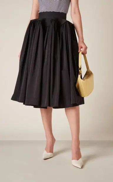 Bottega Veneta Tech Nylon Midi Skirt | Thumbnail 3 Bottega Veneta Tech Nylon Midi Skirt | Thumbnail 3