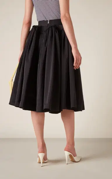 Bottega Veneta Tech Nylon Midi Skirt | Thumbnail 4 Bottega Veneta Tech Nylon Midi Skirt | Thumbnail 4