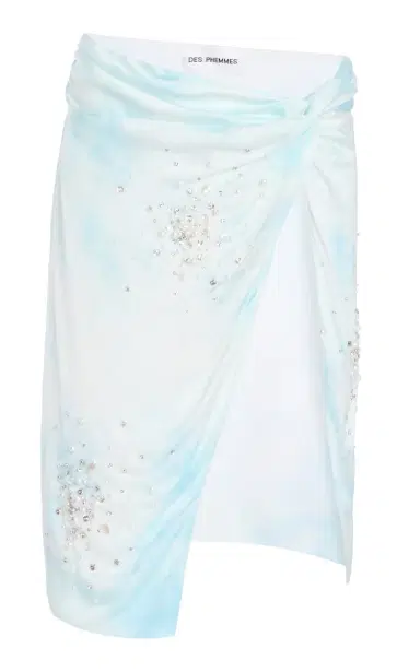 DES_PHEMMES Exclusive Riviera Embellished Midi Wrap Skirt | Thumbnail 1 DES_PHEMMES Exclusive Riviera Embellished Midi Wrap Skirt | Thumbnail 1