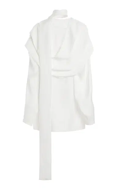 Ferragamo Scarf-Effect Twill Mini Dress | Thumbnail 5 Ferragamo Scarf-Effect Twill Mini Dress | Thumbnail 5