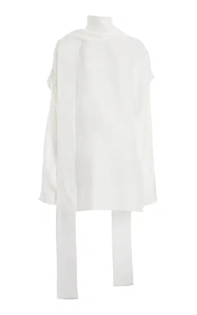 Ferragamo Scarf-Effect Twill Mini Dress | Thumbnail 7 Ferragamo Scarf-Effect Twill Mini Dress | Thumbnail 7