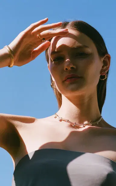 Nikos Koulis Feelings Hoop Earrings | Thumbnail 2 Nikos Koulis Feelings Hoop Earrings | Thumbnail 2