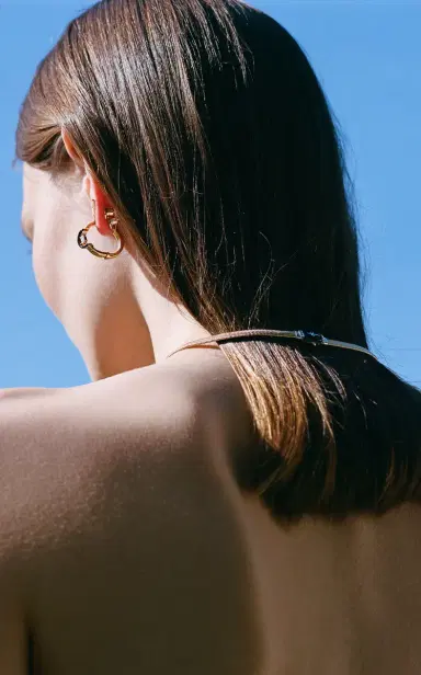 Nikos Koulis Feelings Hoop Earrings | Thumbnail 3 Nikos Koulis Feelings Hoop Earrings | Thumbnail 3