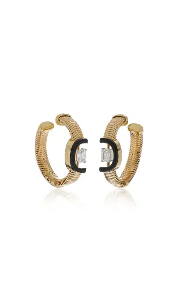Nikos Koulis Feelings Hoop Earrings | Thumbnail 1 Nikos Koulis Feelings Hoop Earrings | Thumbnail 1