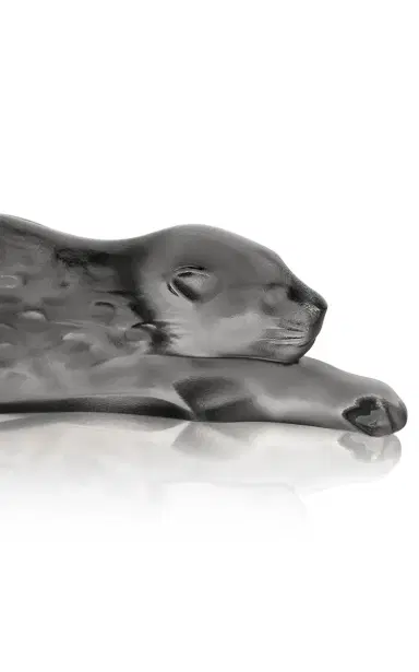 Lalique Zeila Panther Small Sculpture - Grey | Thumbnail 2 Lalique Zeila Panther Small Sculpture - Grey | Thumbnail 2