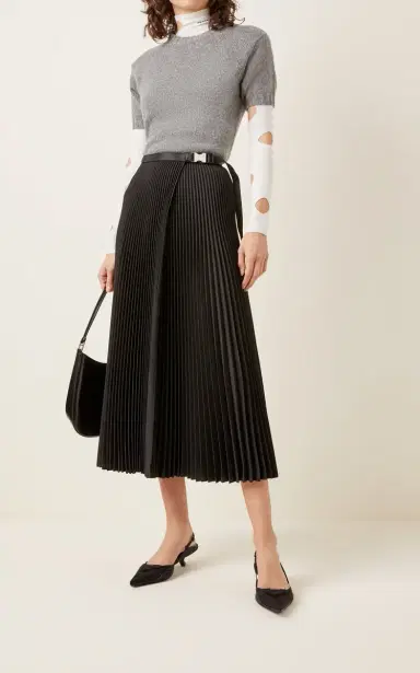 Prada Distressed Jersey Turtleneck Top | Thumbnail 4 Prada Distressed Jersey Turtleneck Top | Thumbnail 4