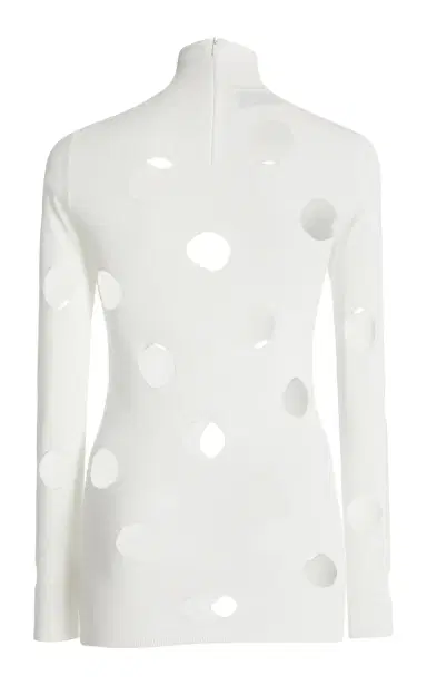 Prada Distressed Jersey Turtleneck Top | Thumbnail 8 Prada Distressed Jersey Turtleneck Top | Thumbnail 8