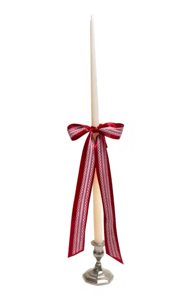 Gohar World Taper Candle With Lace Bow - Red | Thumbnail 3 Gohar World Taper Candle With Lace Bow - Red | Thumbnail 3