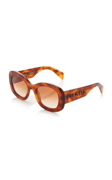 Prada Round-Frame Acetate Sunglasses | Thumbnail 3 Prada Round-Frame Acetate Sunglasses | Thumbnail 3
