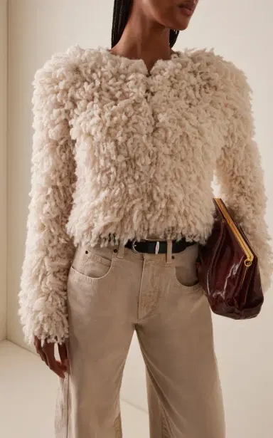 Isabel Marant Fedra Faux Shearling Jacket - Ivory - T1 | Thumbnail 3 Isabel Marant Fedra Faux Shearling Jacket - Ivory - T1 | Thumbnail 3