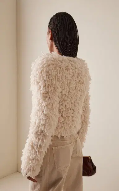Isabel Marant Fedra Faux Shearling Jacket - Ivory - T1 | Thumbnail 4 Isabel Marant Fedra Faux Shearling Jacket - Ivory - T1 | Thumbnail 4