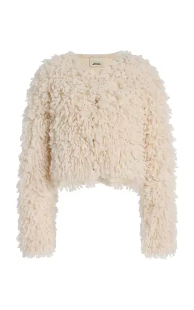 Isabel Marant Fedra Faux Shearling Jacket - Ivory - T1 | Thumbnail 1 Isabel Marant Fedra Faux Shearling Jacket - Ivory - T1 | Thumbnail 1