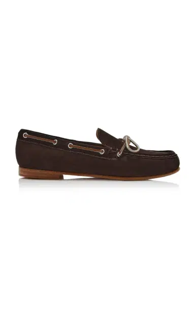FRĒDA SALVADOR Exclusive Morgan Suede Boat Shoes | Thumbnail 1 FRĒDA SALVADOR Exclusive Morgan Suede Boat Shoes | Thumbnail 1