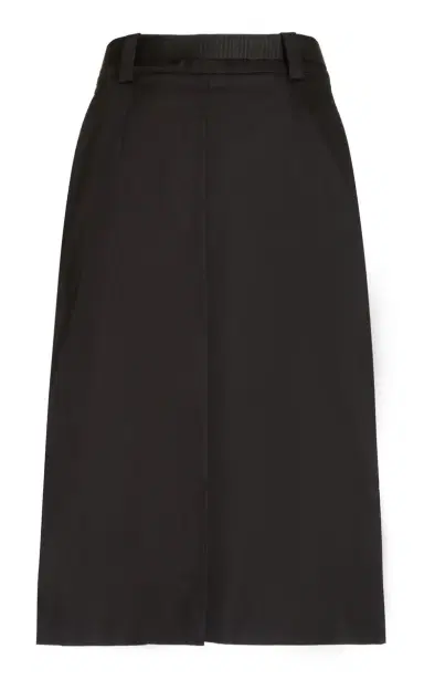 Prada Belted Gabardine Midi Skirt | Thumbnail 6 Prada Belted Gabardine Midi Skirt | Thumbnail 6