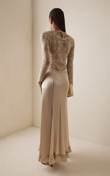 Isabel Marant Dolores Lace-Inset Silk Satin Maxi Dress | Thumbnail 12 Isabel Marant Dolores Lace-Inset Silk Satin Maxi Dress | Thumbnail 12