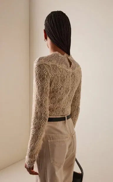Isabel Marant Diem Lace-Inset Silk Top | Thumbnail 8 Isabel Marant Diem Lace-Inset Silk Top | Thumbnail 8