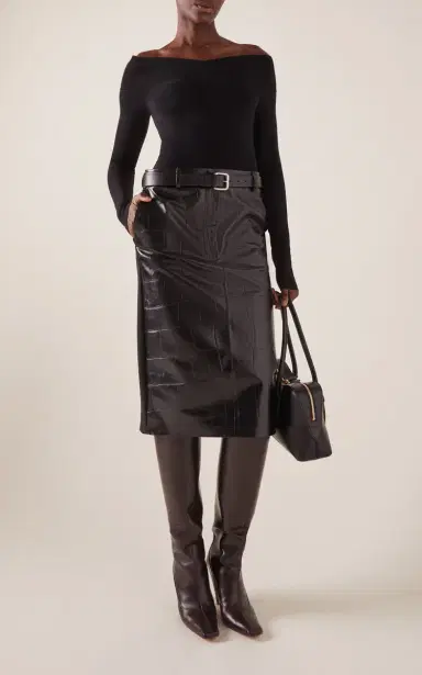 Stella McCartney Croco Pencil Skirt | Thumbnail 2 Stella McCartney Croco Pencil Skirt | Thumbnail 2