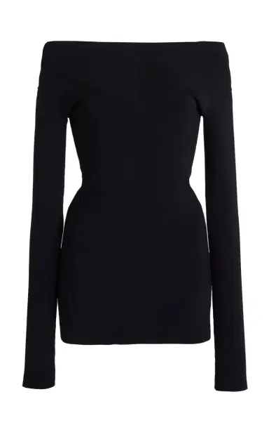 Stella McCartney Compact Knit Off-The-Shoulder Top | Thumbnail 6 Stella McCartney Compact Knit Off-The-Shoulder Top | Thumbnail 6