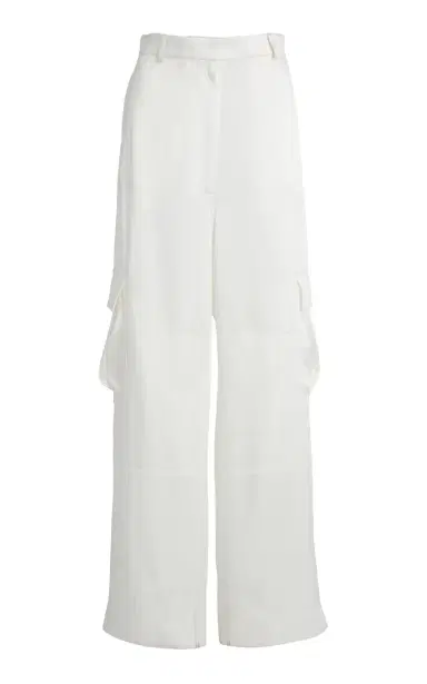 Stella McCartney Mixed Poplin Satin Trouser | Thumbnail 6 Stella McCartney Mixed Poplin Satin Trouser | Thumbnail 6