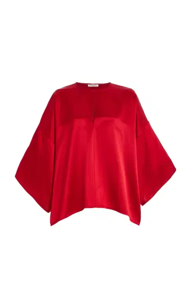 By Malene Birger Cicie Oversized Satin Top | Thumbnail 7 By Malene Birger Cicie Oversized Satin Top | Thumbnail 7