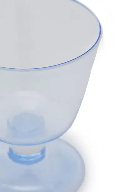 Moda Domus Footed Wine Glass - Blue | Thumbnail 3 Moda Domus Footed Wine Glass - Blue | Thumbnail 3
