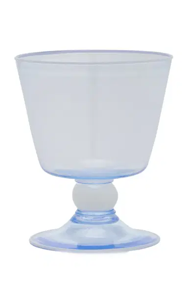 Moda Domus Footed Wine Glass - Blue | Thumbnail 1 Moda Domus Footed Wine Glass - Blue | Thumbnail 1