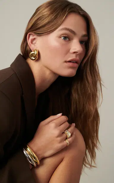 MÉGA Jumbo Double Knot Earrings | Thumbnail 4 MÉGA Jumbo Double Knot Earrings | Thumbnail 4