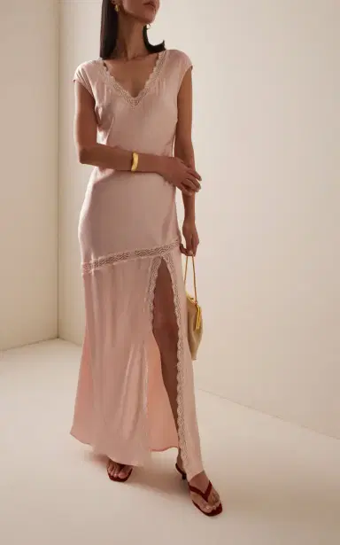 Third Form Exclusive Lace-Detailed Crushed-Satin Maxi Slip Dress | Thumbnail 2 Third Form Exclusive Lace-Detailed Crushed-Satin Maxi Slip Dress | Thumbnail 2