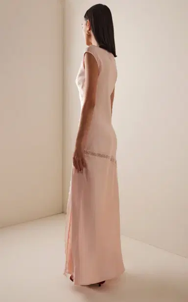 Third Form Exclusive Lace-Detailed Crushed-Satin Maxi Slip Dress | Thumbnail 4 Third Form Exclusive Lace-Detailed Crushed-Satin Maxi Slip Dress | Thumbnail 4