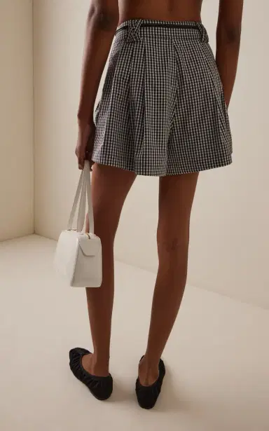 Sea Neci Belted Gingham Cotton Shorts | Thumbnail 4 Sea Neci Belted Gingham Cotton Shorts | Thumbnail 4