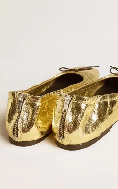 Golden Goose Amy Laminated Leather Ballet Flats | Thumbnail 4 Golden Goose Amy Laminated Leather Ballet Flats | Thumbnail 4