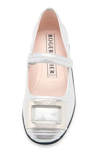 Roger Vivier Metallic Leather Ballet Flats | Thumbnail 3 Roger Vivier Metallic Leather Ballet Flats | Thumbnail 3