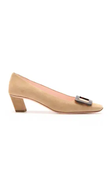 Roger Vivier Belle Vivier Suede Pumps | Thumbnail 6 Roger Vivier Belle Vivier Suede Pumps | Thumbnail 6