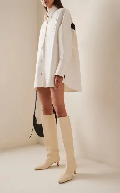STAUD Wally Leather Knee Boots | Thumbnail 2 STAUD Wally Leather Knee Boots | Thumbnail 2