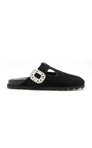 Roger Vivier Slidy Viv Suede Mules | Thumbnail 5 Roger Vivier Slidy Viv Suede Mules | Thumbnail 5
