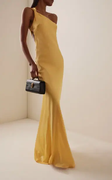 Arcina Ori Monique Open-Back Satin Gown | Thumbnail 3 Arcina Ori Monique Open-Back Satin Gown | Thumbnail 3