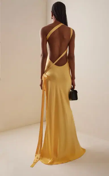 Arcina Ori Monique Open-Back Satin Gown | Thumbnail 4 Arcina Ori Monique Open-Back Satin Gown | Thumbnail 4