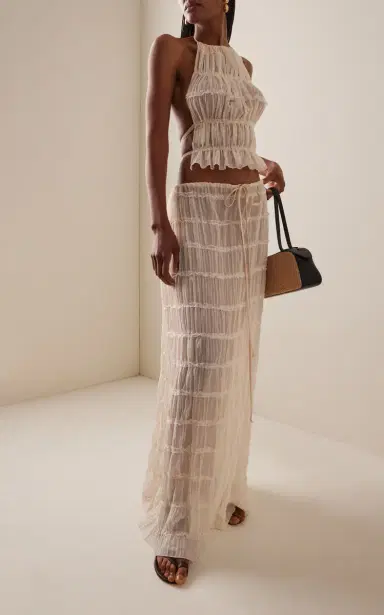 Arcina Ori Juliette Ruched Maxi Skirt | Thumbnail 2 Arcina Ori Juliette Ruched Maxi Skirt | Thumbnail 2