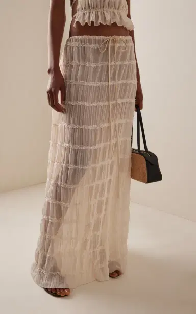Arcina Ori Juliette Ruched Maxi Skirt | Thumbnail 3 Arcina Ori Juliette Ruched Maxi Skirt | Thumbnail 3