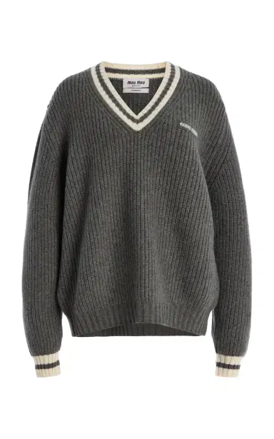 Miu Miu Oversized Cashmere Sweater | Thumbnail 6 Miu Miu Oversized Cashmere Sweater | Thumbnail 6
