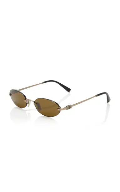 Miu Miu Round-Frame Metal Sunglasses | Thumbnail 3 Miu Miu Round-Frame Metal Sunglasses | Thumbnail 3