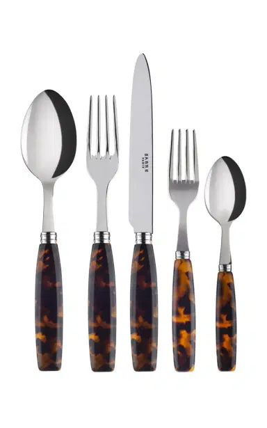 Sabre Djembe Tortoiseshell Five-Piece Silverware Set | Thumbnail 3 Sabre Djembe Tortoiseshell Five-Piece Silverware Set | Thumbnail 3